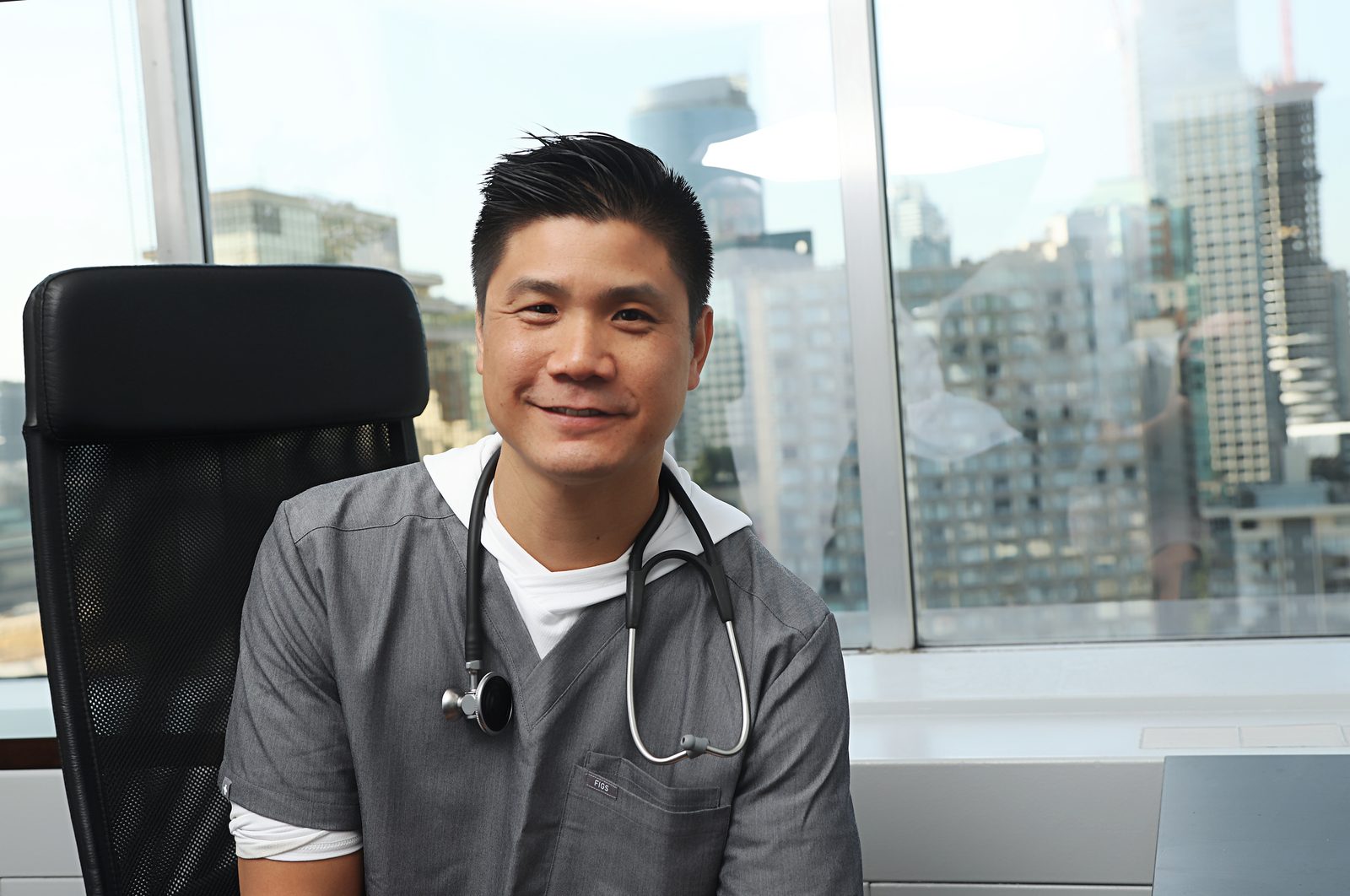 Dr. Jason Marr, ND in his Vancouver clinic